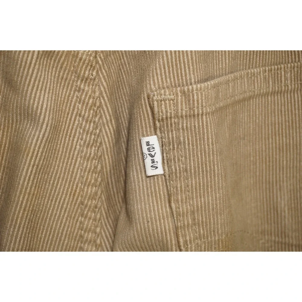 Levi's 30x31 Tan Corduroy Straight Leg Pants Vintage White Tab